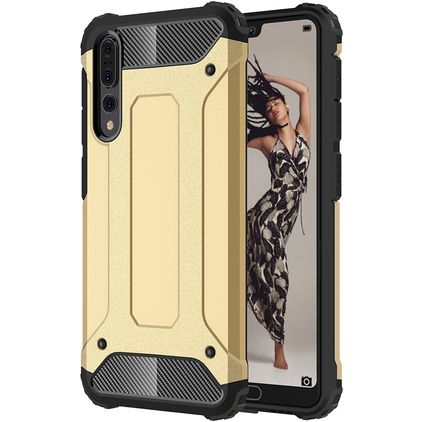 Mobigear Outdoor Huawei P20 Pro Hoesje Hardcase Backcover Shockproof - Goud