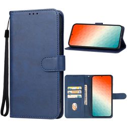 Mobigear Retro Samsung Galaxy S24 Hoesje Bookcase Portemonnee - Blauw