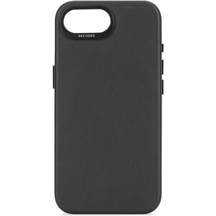 Decoded iPhone 17e Hoesje Echt Leer Backcover Shockproof - Zwart