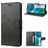 Mobigear Flowers Motorola Moto G82 Hoesje Bookcase Portemonnee - Zwart