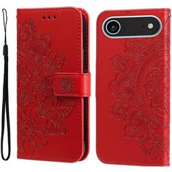 Mobigear Flowers iPhone Air Hoesje Bookcase Portemonnee - Rood