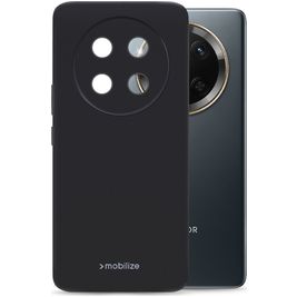 Mobilize Rubber Gelly Honor Magic 7 Hoesje Flexibel TPU Backcover - Zwart