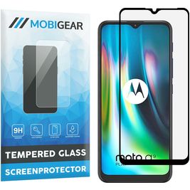 Mobigear Premium Motorola Moto G9 Play Glazen Screenprotector - Case Friendly - Zwart