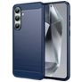 Mobigear Brushed Slim Samsung Galaxy S24 FE Hoesje Flexibel TPU Backcover - Blauw