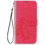 Mobigear Clover Samsung Galaxy A21s Hoesje Bookcase Portemonnee - Roze