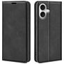 Mobigear Retro Slim iPhone 17 Hoesje Bookcase Portemonnee - Zwart