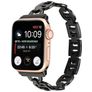 Mobigear Paris Stalen Apple Watch Bandje Vouwsluiting - 42/41/40/38 mm - Zwart