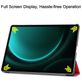 Mobigear Tri-Fold Samsung Galaxy Tab S9 FE Plus Hoes Bookcase + Stylus Houder - Rood