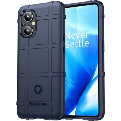 Mobigear Rugged Shield OPPO Reno 7 Lite Hoesje Flexibel TPU Backcover Shockproof - Blauw