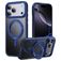 Mobigear Frosted Mag iPhone 17 Pro Max MagSafe Hoesje Hardcase Backcover met Standaard - Blauw