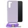 Mobilize Lanyard Gelly Samsung Galaxy S23 Plus Flexibel TPU Hoesje met koord - Pastel Purple