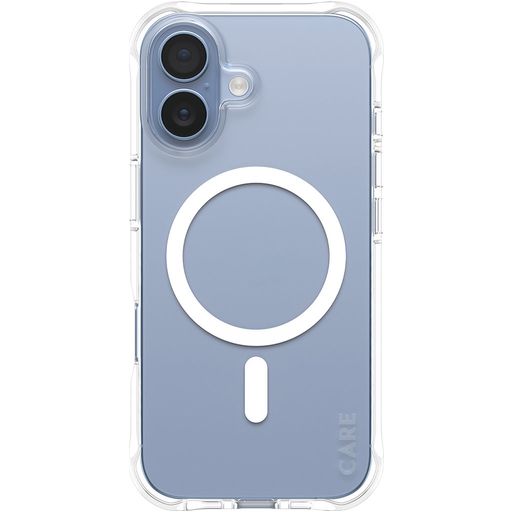CARE by PanzerGlass Fashionable Doorzichtig iPhone 17 Siliconen MagSafe Hoesje Backcover - Transparant