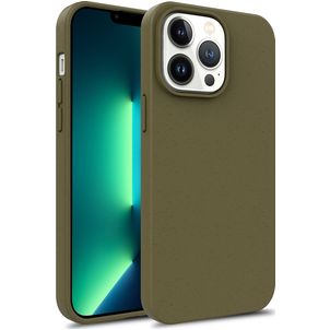 Mobigear Bio iPhone 15 Hoesje Eco Friendly Backcover - Legergroen