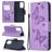 Mobigear Butterfly Samsung Galaxy A52 Hoesje Bookcase Portemonnee - Paars