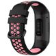 Mobigear Sport Plus Buckle Siliconen Fitbit Charge 4 Bandje Gespsluiting - Zwart / Roze