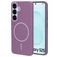 Mobiparts Slim Line Samsung Galaxy S25 MagSafe Hoesje Hardcase Backcover - Imperial Purple