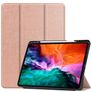 Mobigear Tri-Fold Gel iPad Pro 12.9 Inch (2021) Hoes TPU,Kunstleer Bookcase + Stylus Houder - Roségoud