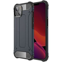 Mobigear Outdoor iPhone 13 Mini Hoesje Hardcase Backcover Shockproof - Marineblauw