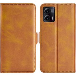 Mobigear Slim Magnet TCL 40 SE Hoesje Bookcase Portemonnee - Cognac