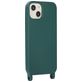 Mobigear Lanyard iPhone 14 Plus Siliconen Hoesje met koord - Groen