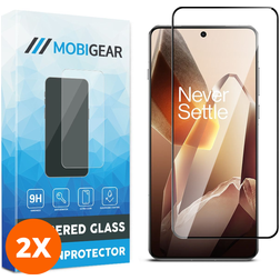 Mobigear Premium OnePlus 13 Glazen Screenprotector - Case Friendly - Zwart (2-Pack)