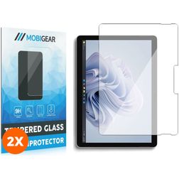 Mobigear Microsoft Surface Go 4 Glazen Screenprotector - Case Friendly - Zwart (2-Pack)