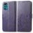 Mobigear Clover Motorola Moto G22 Hoesje Bookcase Portemonnee - Paars