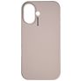 Nudient Base iPhone 16 Siliconen Hoesje Backcover - Stone Beige