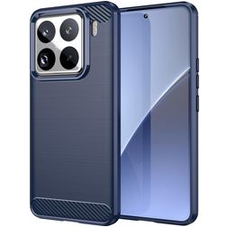 Mobigear Brushed Slim Xiaomi 15 Pro Hoesje Flexibel TPU Backcover - Blauw
