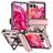 Mobigear Armor Ring Motorola Razr 50 Hoesje Hardcase Backcover Shockproof met Ringhouder - Roségoud