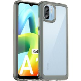 Mobigear Crystal Xiaomi Redmi A1 4G Hoesje Hardcase Backcover Shockproof - Transparant / Grijs