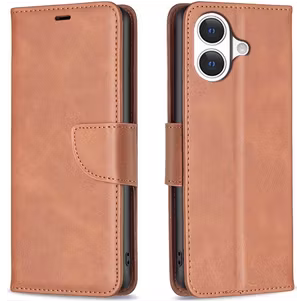 Mobigear Excellent iPhone 17 Hoesje Bookcase Portemonnee - Bruin