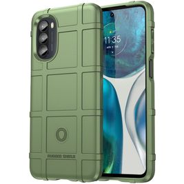 Mobigear Rugged Shield Motorola Moto G82 Hoesje Flexibel TPU Backcover Shockproof - Groen