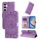 Mobigear Sunflower Samsung Galaxy A35 Hoesje Bookcase Portemonnee - Paars