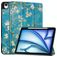 Mobigear Tri-Fold iPad Air 13 Inch (2026) Hoes Bookcase + Stylus Houder - Almond Blossoms