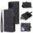 Mobigear Zipper iPhone 12 Pro Hoesje Bookcase Portemonnee - Zwart