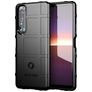 Mobigear Rugged Shield Sony Xperia 1 III Hoesje Flexibel TPU Backcover Shockproof - Zwart