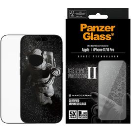 PanzerGlass Ultra Wide Fit iPhone 16 Pro Glazen Screenprotector - Case Friendly