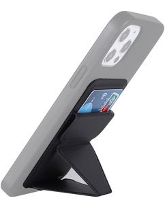 Mobigear Folding Snap-On Pasjeshouder - 3 Pasjes - MagSafe Compatible - Zwart