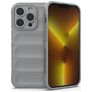 Mobigear Bumpy iPhone 14 Pro Hoesje Flexibel TPU Backcover - Grijs