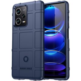 Mobigear Rugged Shield POCO X5 Hoesje Flexibel TPU Backcover Shockproof - Blauw