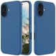 Mobigear Rubber Touch iPhone 16 Siliconen Hoesje Backcover - Blauw