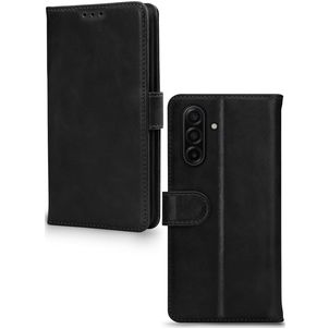 Mobilize Wallet Samsung Galaxy A26 Hoesje Echt Leer Bookcase Portemonnee - Zwart