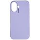 Nudient Base iPhone 16 Plus Siliconen Hoesje Backcover - Soft Purple