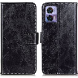 Mobigear Basic Motorola Edge 30 Neo Hoesje Bookcase Portemonnee - Zwart