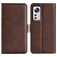 Mobigear Slim Magnet Xiaomi 12 Pro Hoesje Bookcase Portemonnee - Bruin