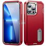 Mobigear Rugged Stand iPhone 14 Plus Hoesje Hardcase Backcover Shockproof met Standaard - Rood