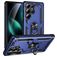 Mobigear Armor ring Samsung Galaxy S25 Ultra Hoesje Hardcase Backcover Shockproof met Ringhouder - Blauw