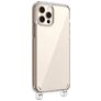 Mobigear Mix & Match Doorzichtig iPhone 12 Pro Flexibel TPU Hoesje met koord - Transparant