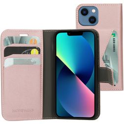Mobiparts Classic Wallet iPhone 13 Mini Hoesje Bookcase Portemonnee - Roze